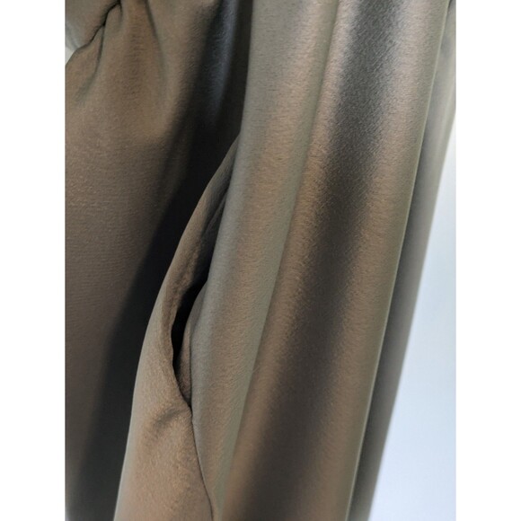 BHLDN - Elsie Straight Neck Satin A-Line Gown Size US 10 Anthropologie - Picture 9 of 11